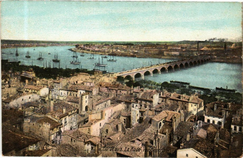 Carte postale ancienne Ed. AQuA 11 Bordeaux La Rodé. Vue générale à Bordeaux