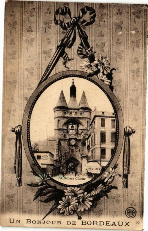 Carte postale ancienne Un Bonjour de Bordeaux à Bordeaux