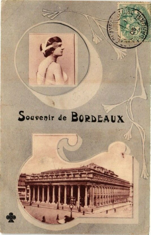Carte postale ancienne Souvenir de Bordeaux à Bordeaux