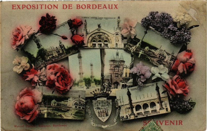 Carte postale ancienne Exposition de Bordeaux à Bordeaux