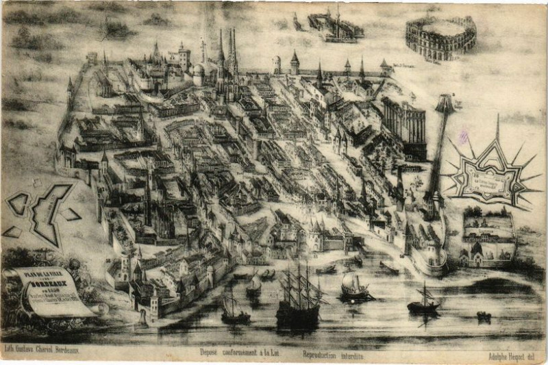 Carte postale ancienne Bordeaux à Bordeaux