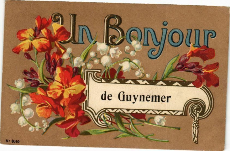 Carte postale ancienne Un Bonjour de Guynemer