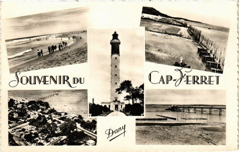 Carte postale ancienne Souvenir du Cap Ferret