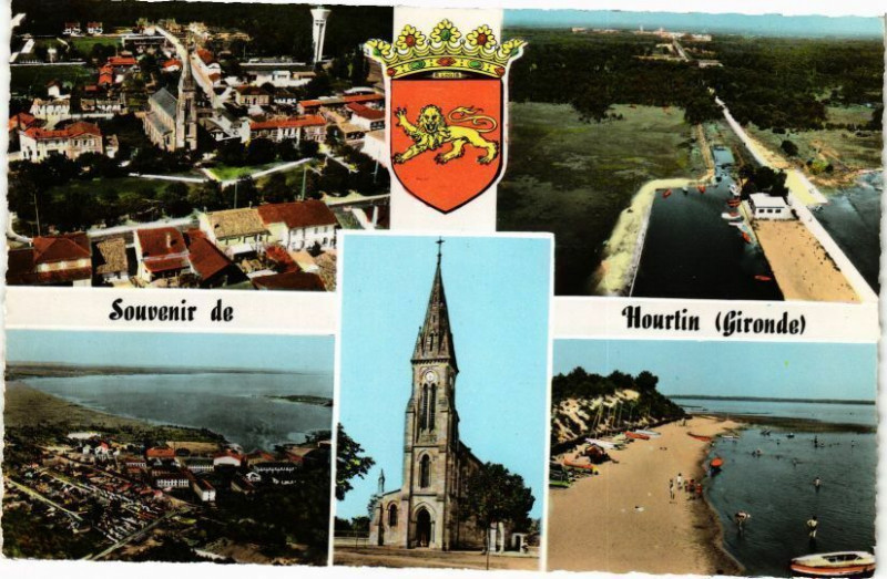 Carte postale ancienne Souvenir de Hourtin à Hourtin