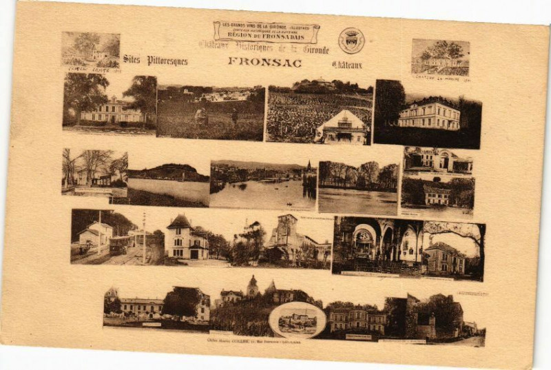 Carte postale ancienne Rue Fonneuve-Libourne à Libourne