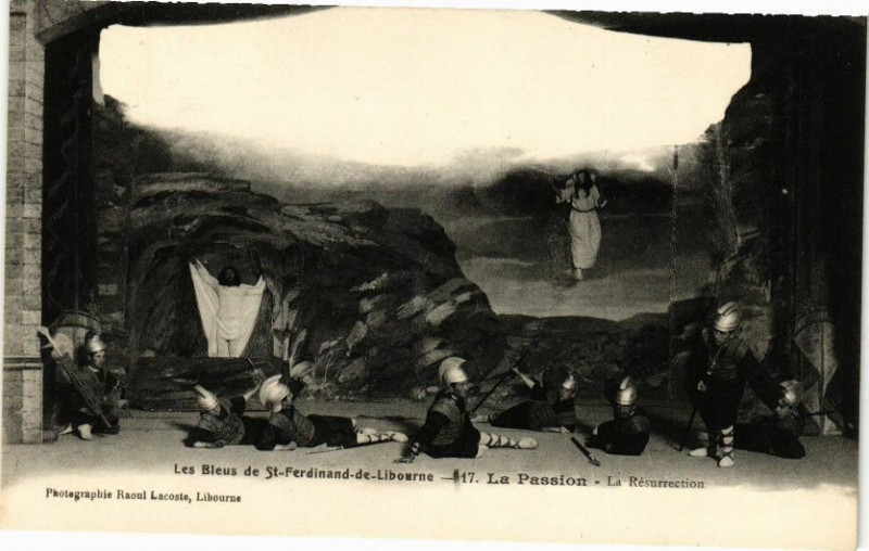 Carte postale ancienne Les Bleus de Saint-Ferdinand-de-Libourne à Libourne
