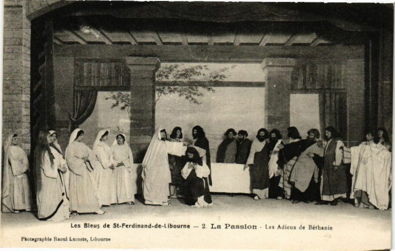 Carte postale ancienne Les Bleus de Saint-Ferdinand-de-Libourne à Libourne