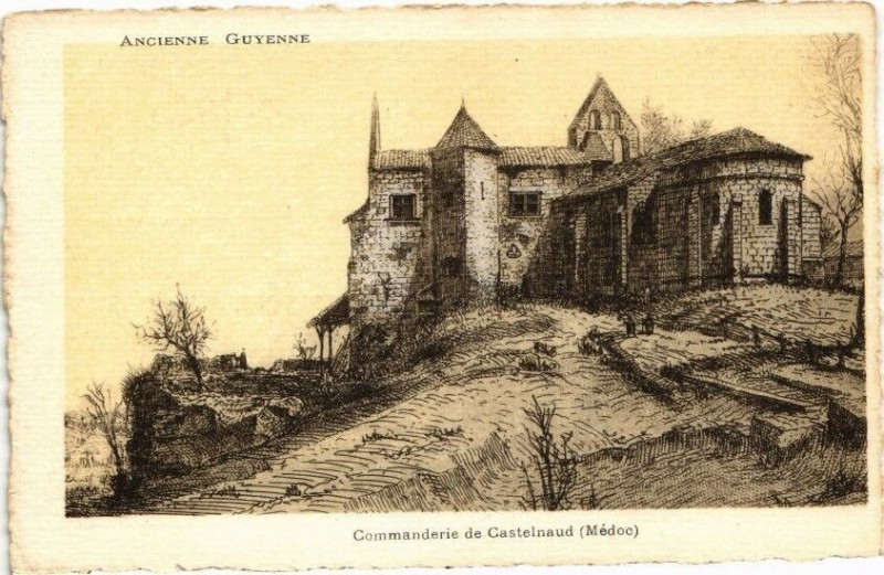 Carte postale ancienne Commanderie de Castelnaud (Médoc)