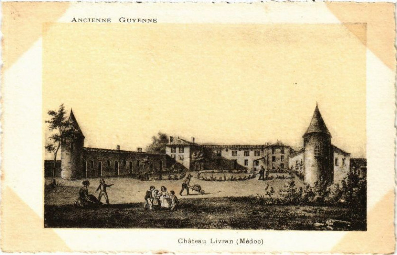 Carte postale ancienne Chateau Livran (Médoc)