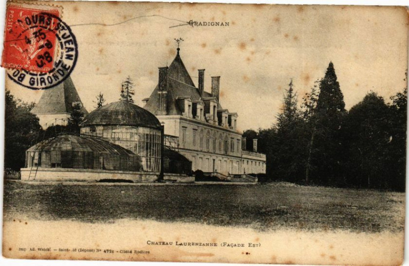 Carte postale ancienne Chateau Laurenzanne