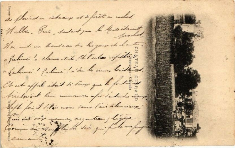 Carte postale ancienne Chateau Guiraud