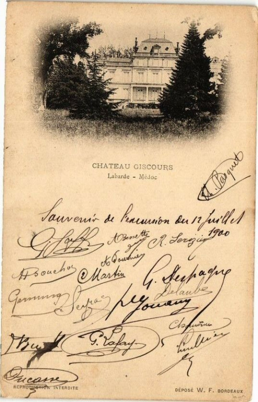 Carte postale ancienne Chateau Giscours