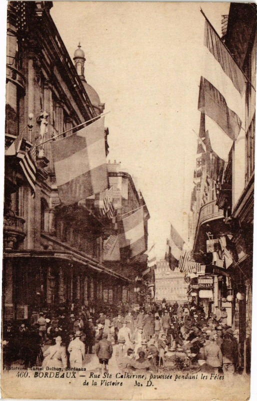 Carte postale ancienne Bordeaux - Rue dte catherine à Bordeaux