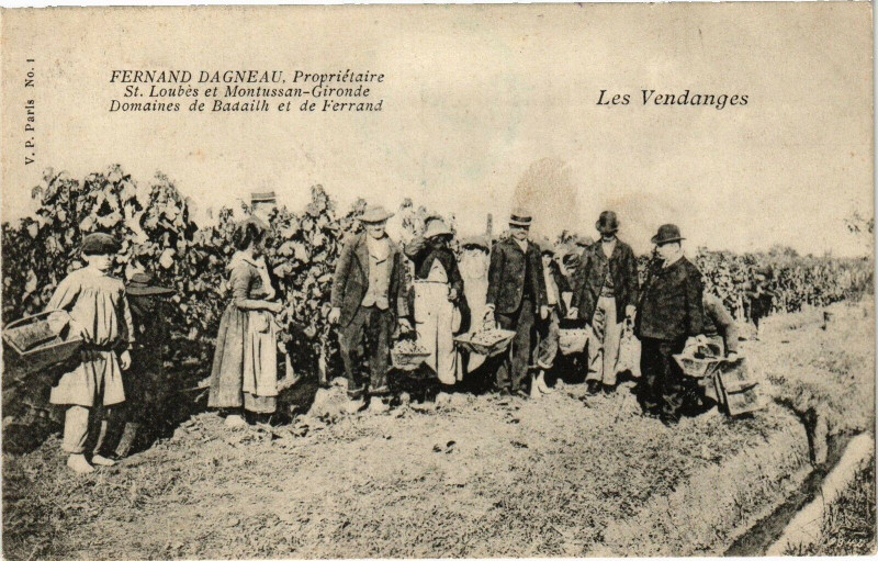 Carte postale ancienne Fernand dagneau proprietaire