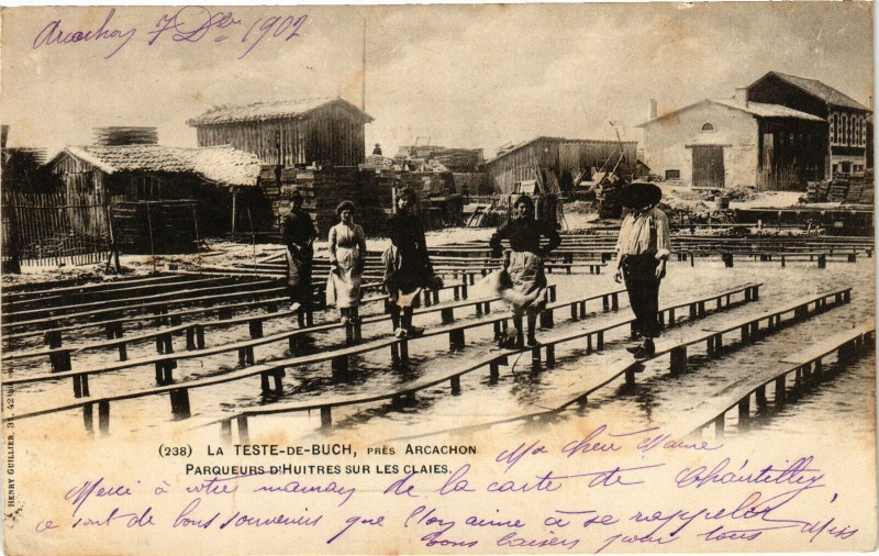 Carte postale ancienne La Teste - De - BuCH - Pres Arcachon à Arcachon
