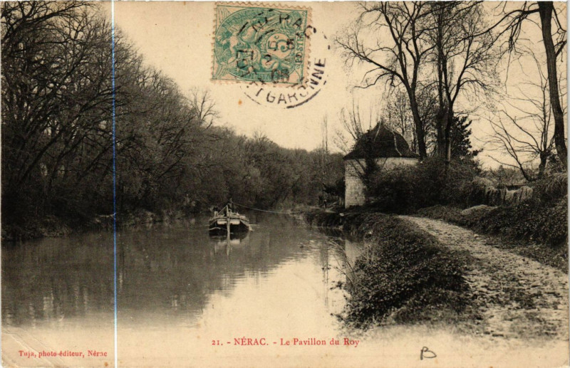 Carte postale ancienne Nerac - Le Pavillon du Roy à Nérac