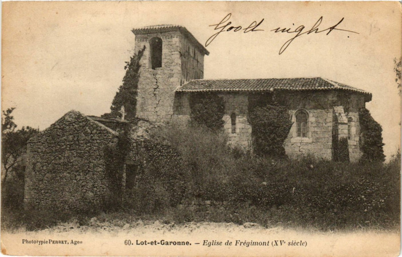 Carte postale ancienne Fregimont - Eglise de Fregimont à Frégimont