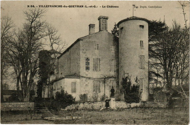 Carte postale ancienne Villefranche-du-Queyran - Le Chateau à Villefranche-du-Queyran