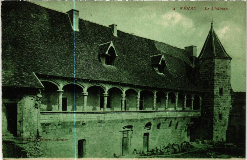 Carte postale ancienne Nerac - Le Chateau à Nérac
