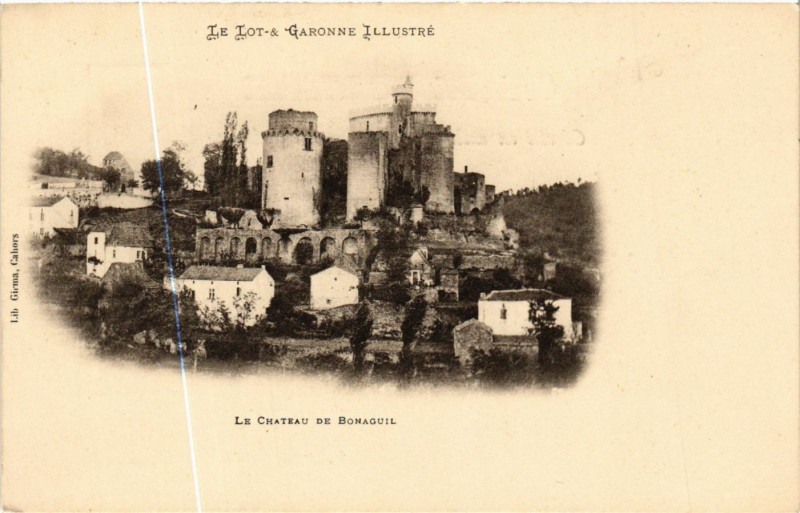 Carte postale ancienne Bonaguil - Le Chateau de Bonaguil