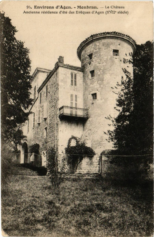 Carte postale ancienne Agen - Env. - Monbran - Le Chateau à Agen