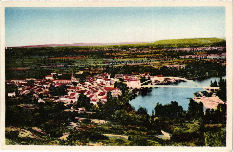 Carte postale ancienne Castelmoron Vue générale
