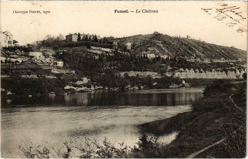 Carte postale ancienne Fumel Le Chateau à Fumel