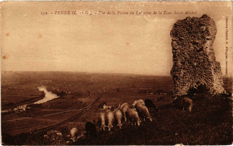 Carte postale ancienne Penne Vue de la Planne