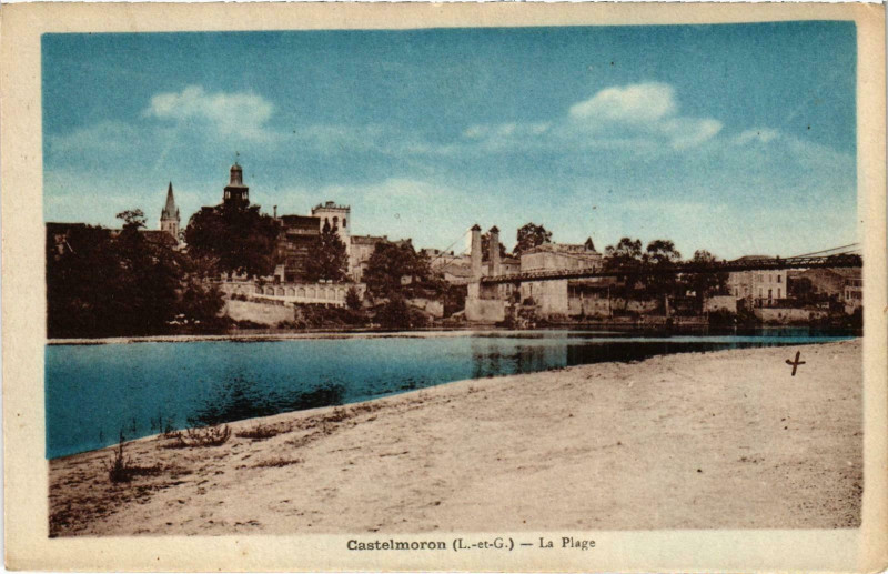 Carte postale ancienne Castelmoron La Plage