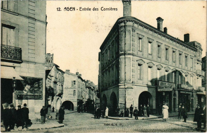 Carte postale ancienne Agen Agen Entrée des Cornieres Lot et Garonne à Agen