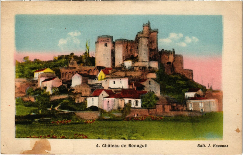 Carte postale ancienne Chateau de Bonaguil Lot et Garonne