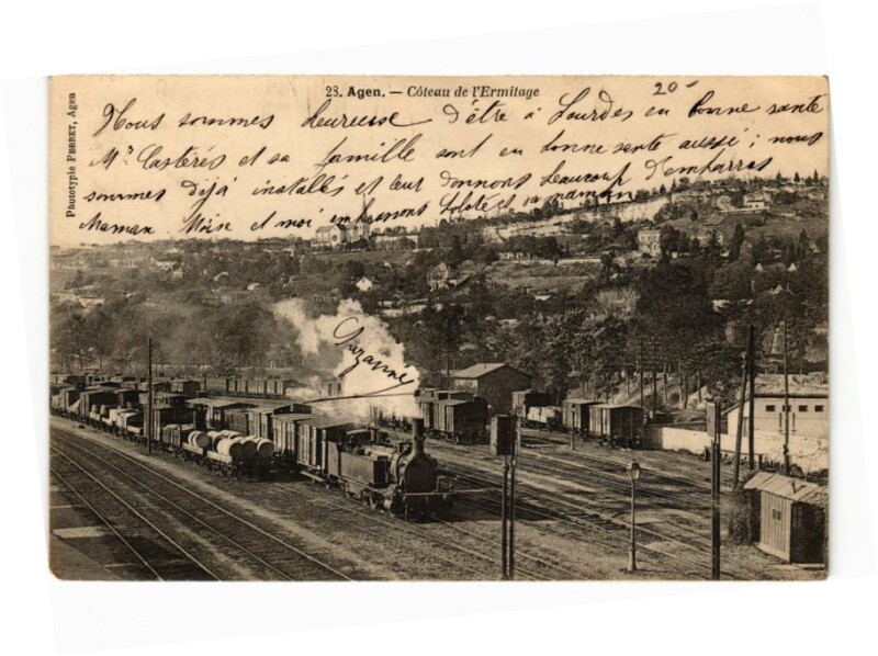Carte postale ancienne Agen - Coteau de l Ermitage à Agen