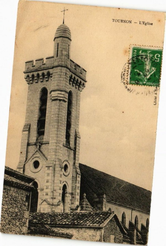 Carte postale ancienne Tournon-L'Eglise