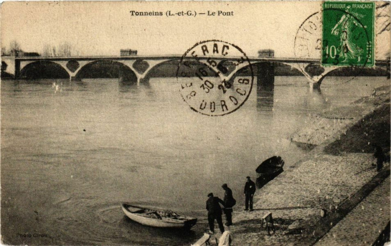 Carte postale ancienne Tonneins-Le Pont à Tonneins