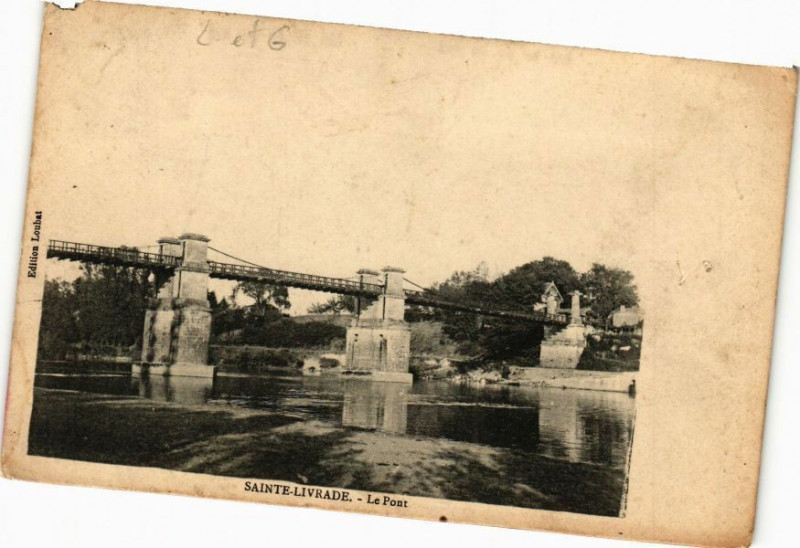 Carte postale ancienne Sainte-Livrade-Le Pont