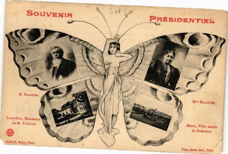 Carte postale ancienne Souvenir Presidentiel