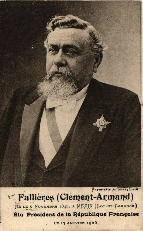 Carte postale ancienne Fallieres (Clement-Armand) Mezin-Elu President de la Republique