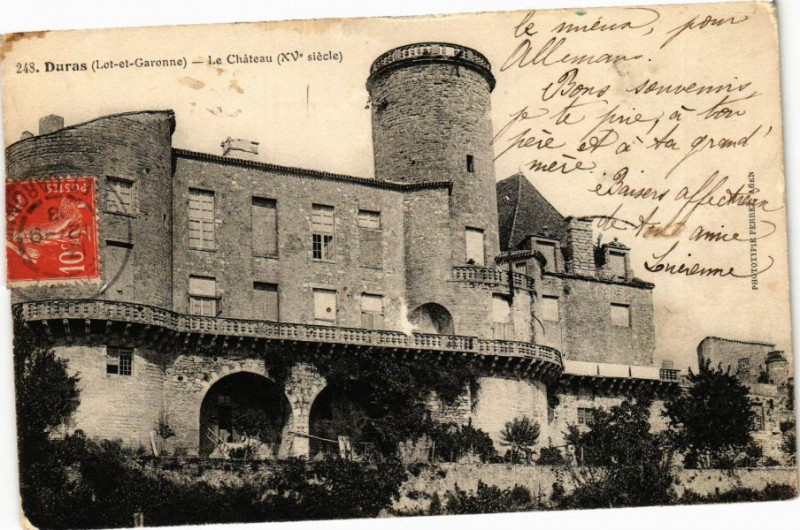 Carte postale ancienne Duras - Le Chateau (Xv siecle) à Duras