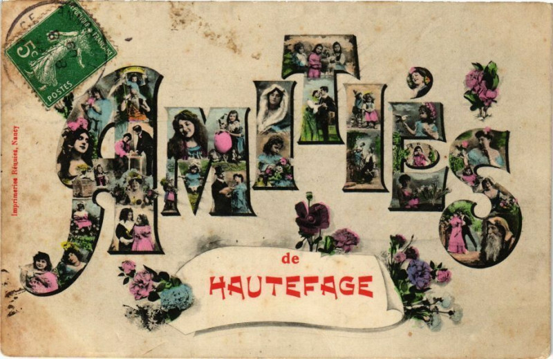 Carte postale ancienne Amites de Hautefage