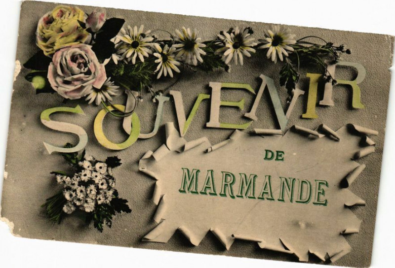 Carte postale ancienne Souvenir de Marmande à Marmande