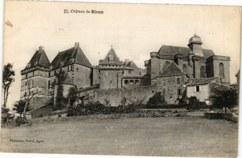 Carte postale ancienne Chateau de Biron