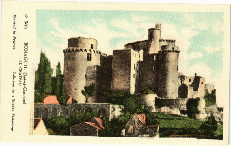Carte postale ancienne Bonaguil - Le Chateau