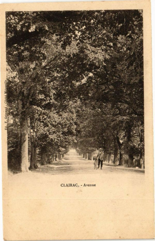 Carte postale ancienne Clairac-Avenue à Clairac