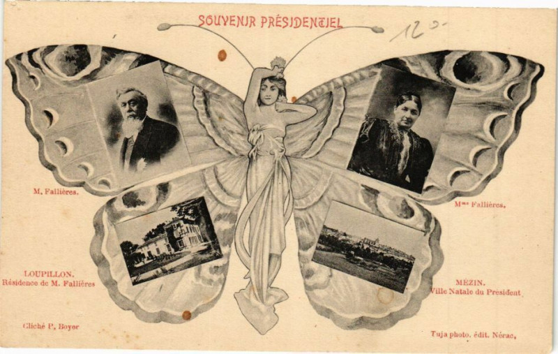Carte postale ancienne Souvenir Presidentiel