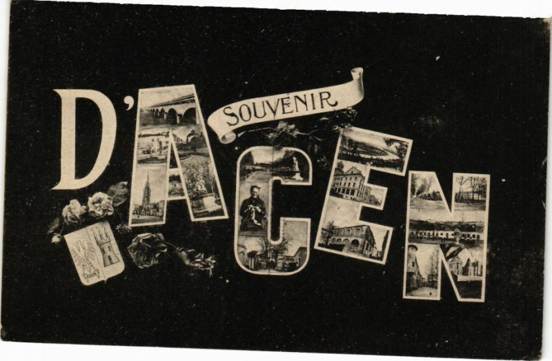 Carte postale ancienne Agen - Souvenir à Agen