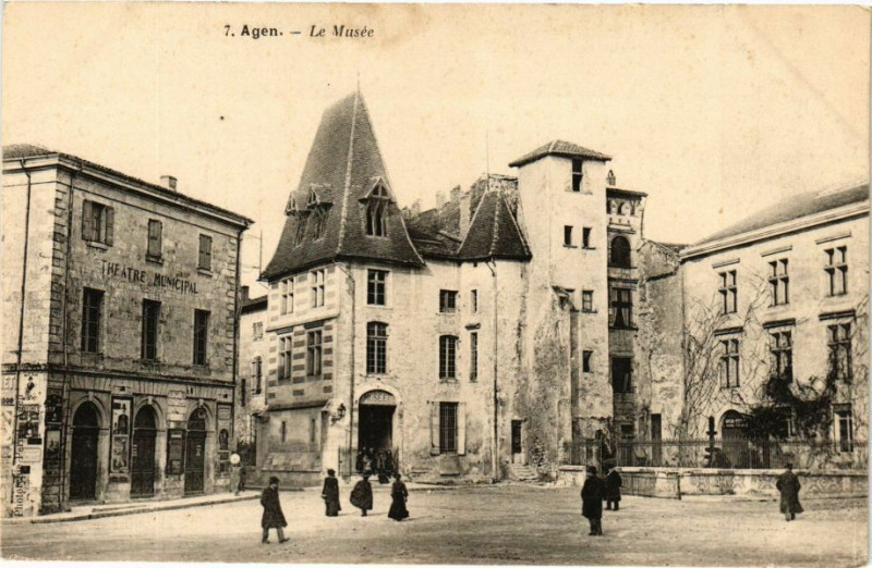 Carte postale ancienne Agen - Le Musée à Agen