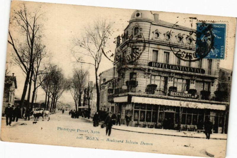 Carte postale ancienne Agen - Boulevard Sylvain Dumon à Agen