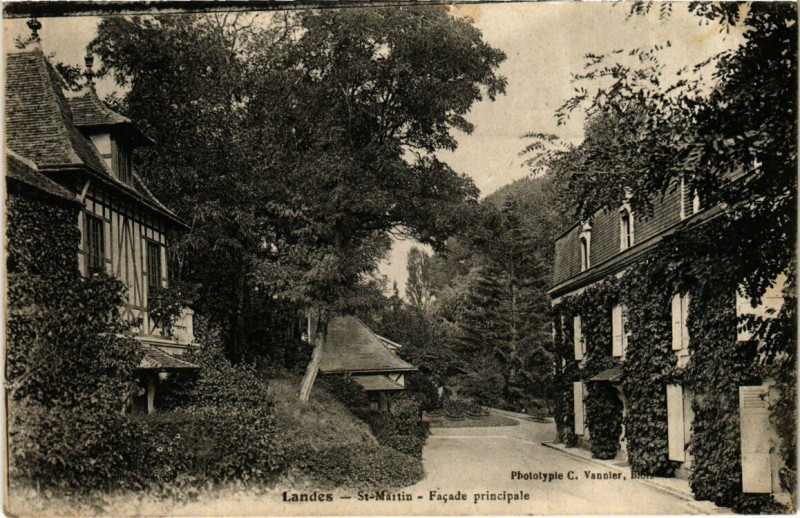 Carte postale ancienne Landes - Saint-Martin - Facade principale
