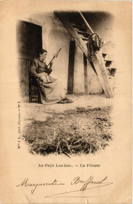 Landes - Au Pays Landais - La Fileuse - Folklore - Cartorum