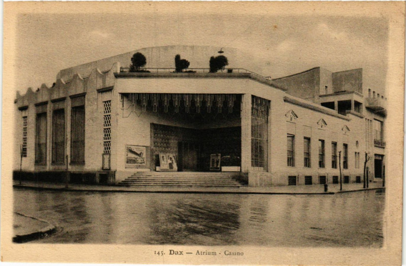 Carte postale ancienne Dax - Atrium - Casino - Landes à Dax
